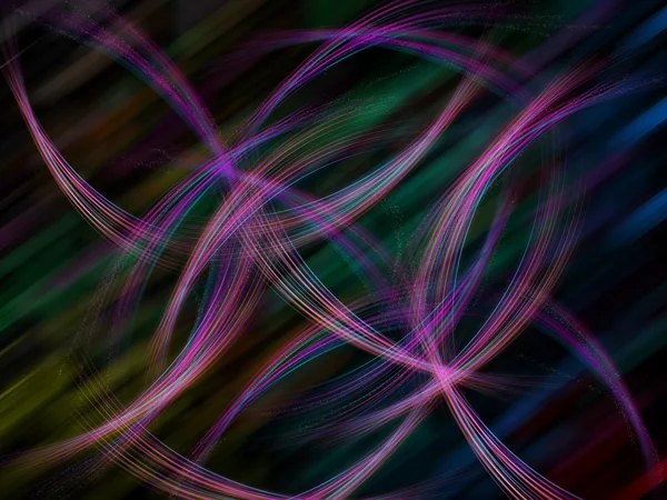 Onda linhas de cores em movimento — Fotografia de Stock