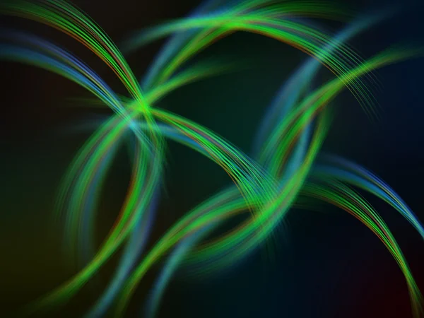 Волновые цветовые линии в движении — стоковое фото