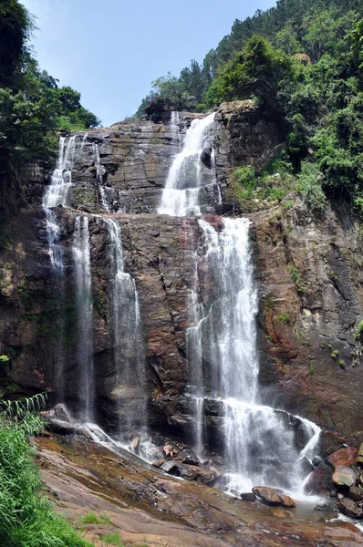 stock image Waterfall near tea plantation