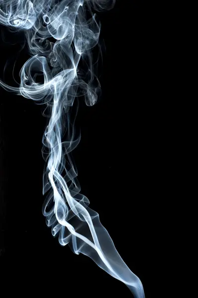 Streszczenie Smoke na czarnym tle — Zdjęcie stockowe
