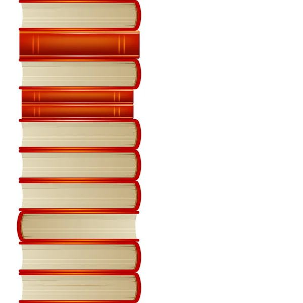 Orange böcker — Stock vektor