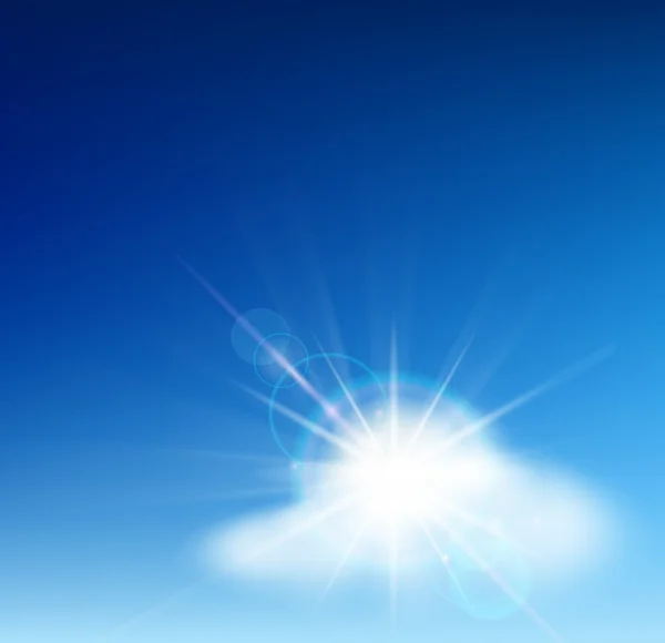 Φωτεινό γαλάζιο ουρανό — Διανυσματικό Αρχείο
