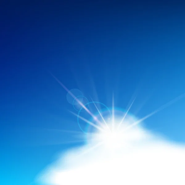Bright blue sky — Stock Vector