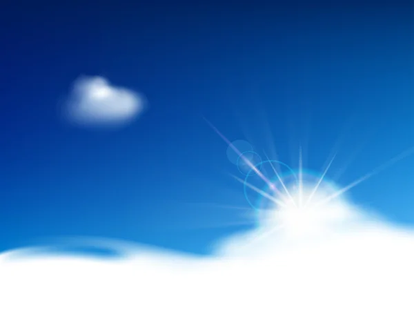 明亮的蓝天 — 图库矢量图片