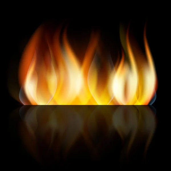 Stock vector Orange fire