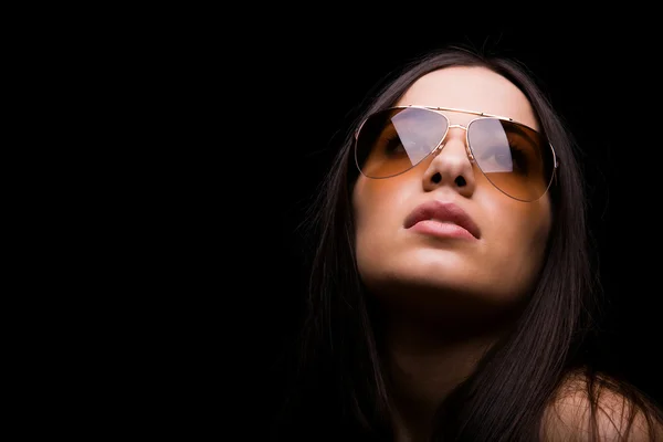 stock image Young beautiful woman close up portrait