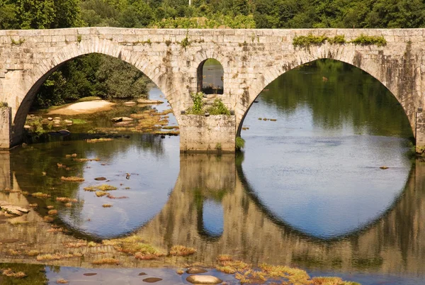 Puente romano de Ponte do Porto, Braga, en el norte de Portugal —  Fotos de Stock