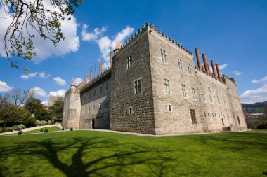 Saray duques de braganca, inci kuzeyinde guimaraes Portekiz