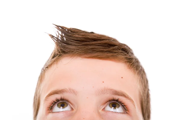 Close-up of young man looking up — Stock Photo, Image