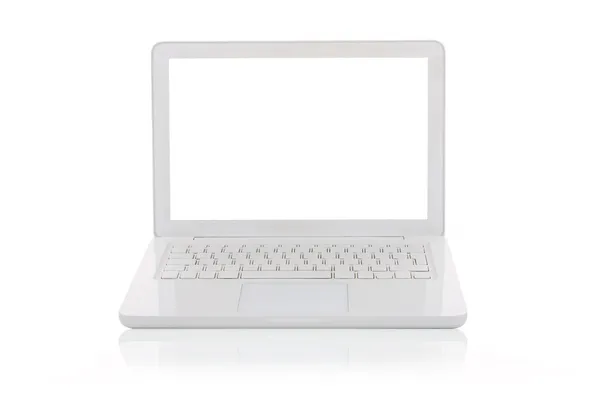 लैपटॉप सफेद पर अलग — स्टॉक फ़ोटो, इमेज