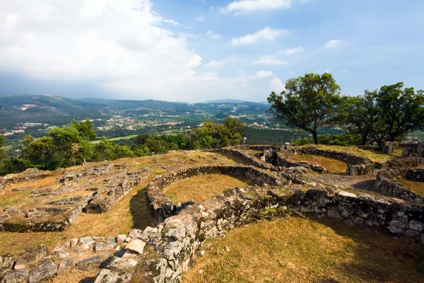 Ruinas arqueológicas de la Ciudadanía de Briteiros en Guimaraes Portug —  Fotos de Stock