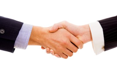 Business hand shake clipart