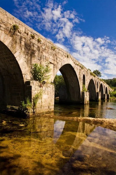 Rzymski most ponte czy porto braga, w północnej części Portugalii — Zdjęcie stockowe