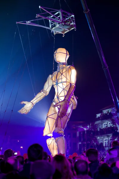 Guimaraes, Portugal - 21 janvier : L'énorme figure du mannequin — Photo