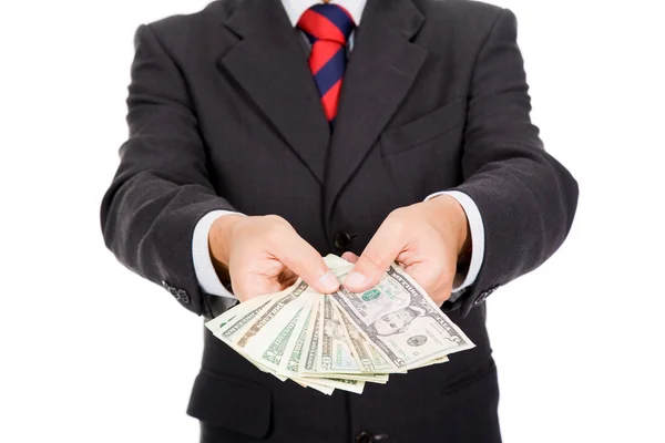 Businessman with money — Stock Photo, Image