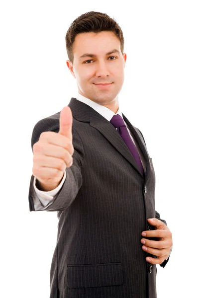 Business man thumb up, — Stock Photo, Image