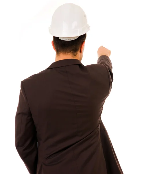 Engineer pointing — Stock Photo, Image