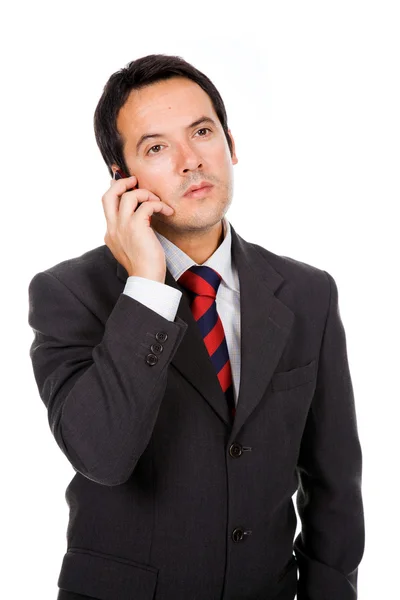 Biznesmen przy telefonie. — Zdjęcie stockowe