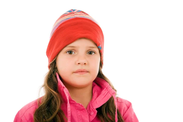 Adorable dziewczyna w zimowe ubrania — Zdjęcie stockowe