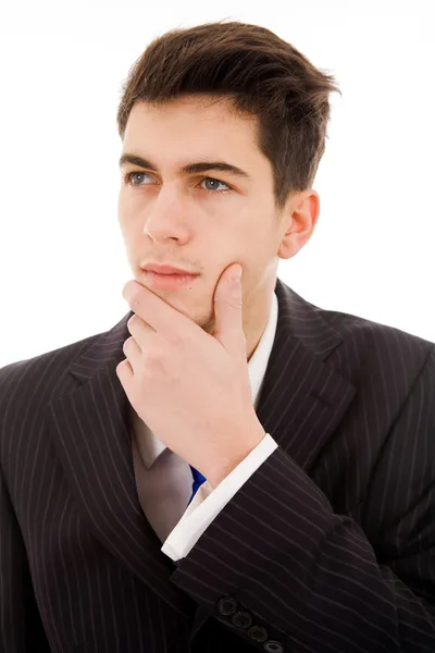 Pensive young businessman — Stock Photo, Image