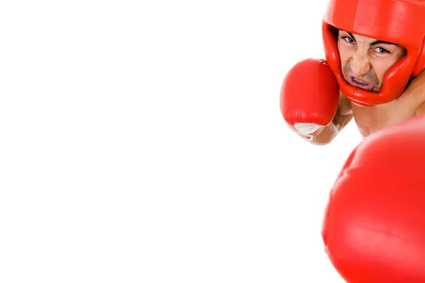 Unga boxare fighter — Stockfoto
