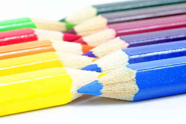 Pencils.isolated kolor na białym tle. — Zdjęcie stockowe