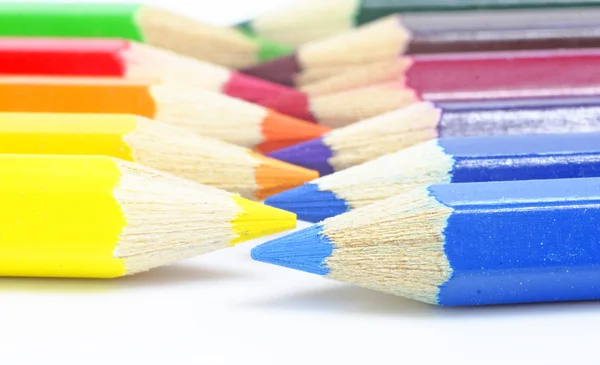 Pencils.isolated kolor na białym tle. — Zdjęcie stockowe