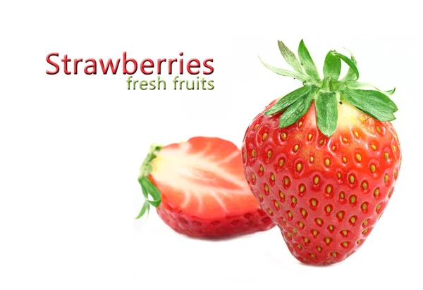 stock image Fresh Strawberries. Isolated on white background.