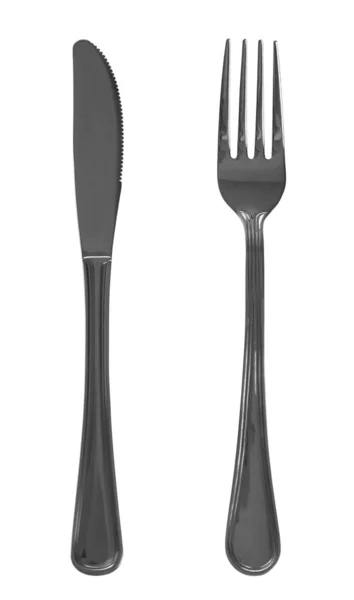 Forchetta e coltello Fotografia Stock