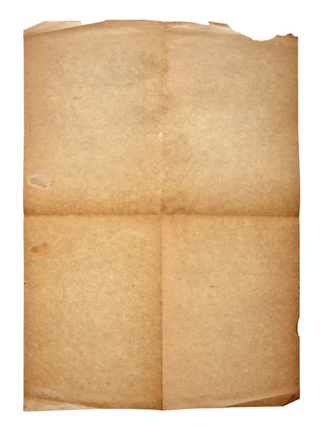 Starý papír s zakřivený roh — Stock fotografie
