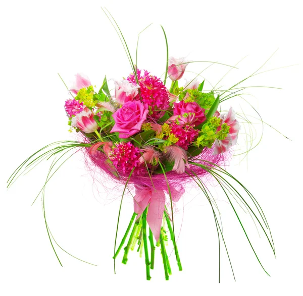 튤립 과 장미 꽃다발 — 스톡 사진