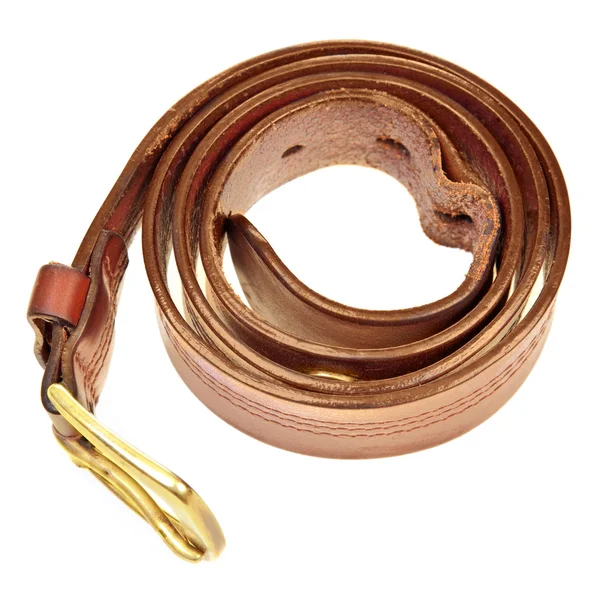 Used broun leather belt — Stock Photo, Image