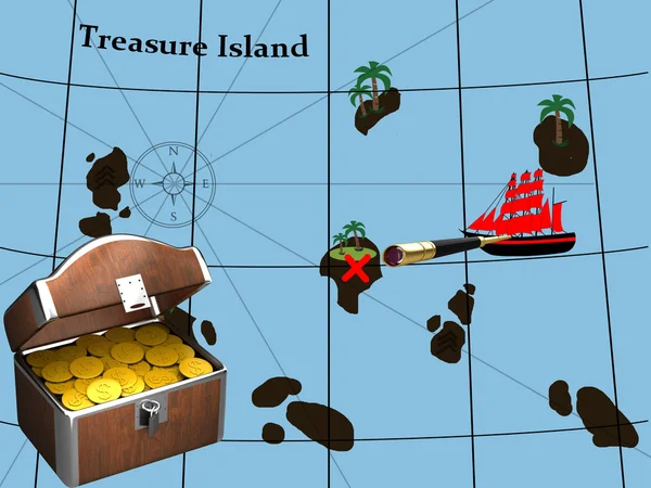 Isola del Tesoro — Foto Stock