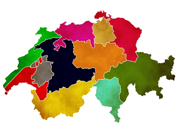 スイス地図 — ストック写真