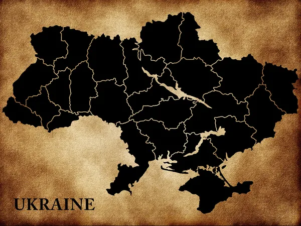 Карта України — стокове фото