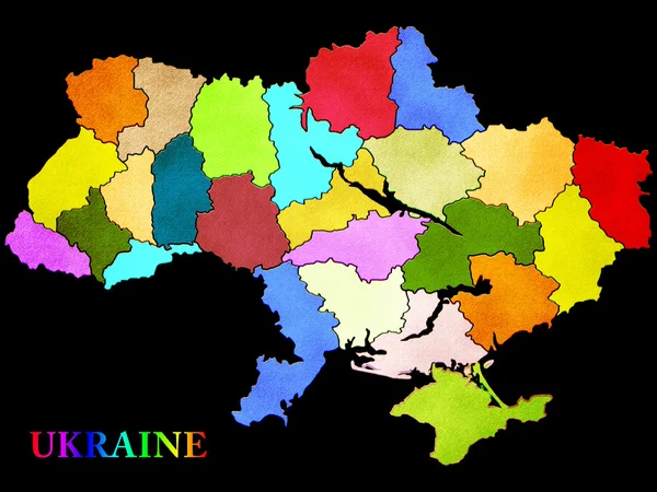 stock image Map of Ukraine