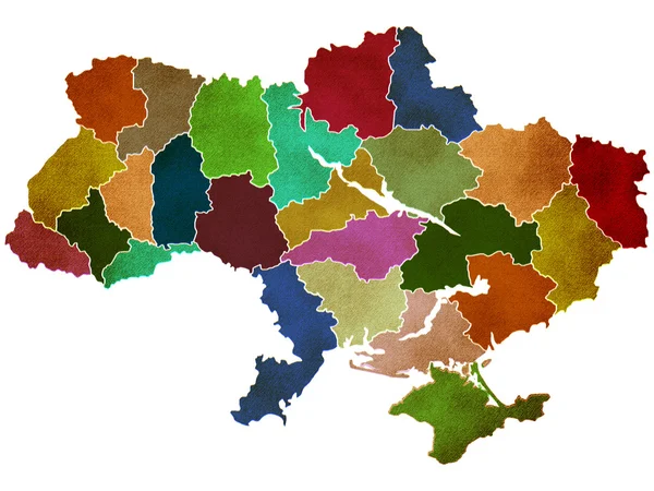 Karte der Ukraine — Stockfoto