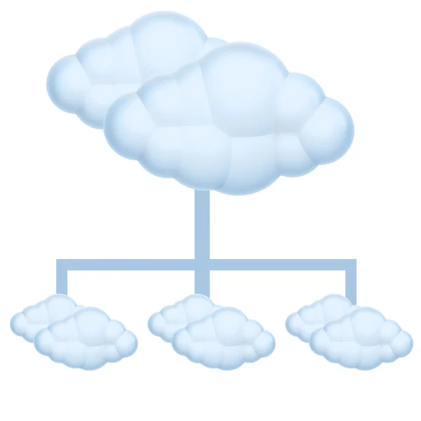 Bulut diyagramı — Stok fotoğraf