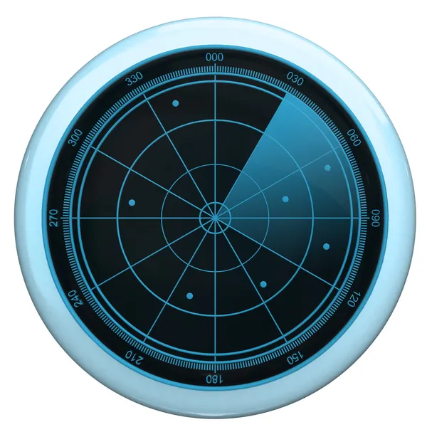 Digitale radarscherm — Stockfoto