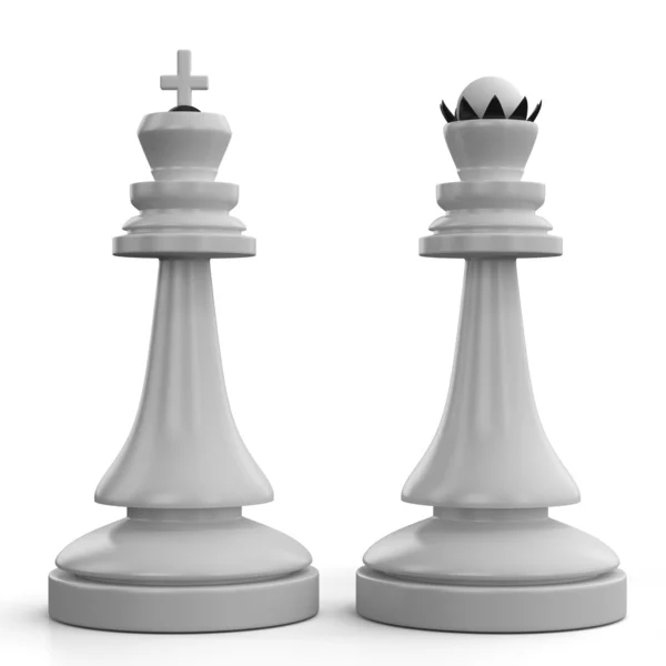 チェスの王と王妃 — ストック写真