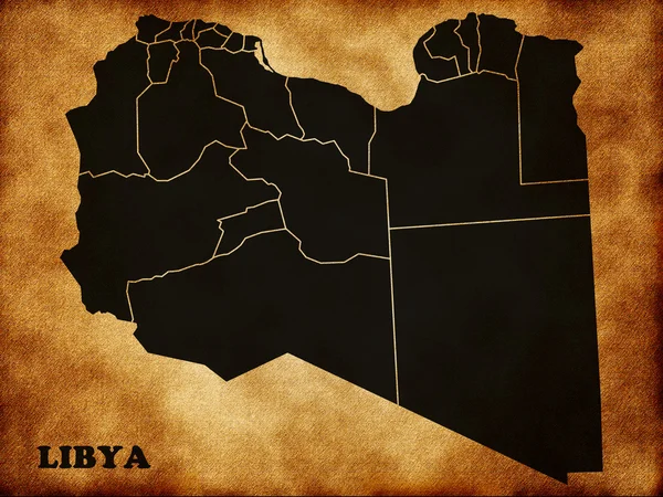Mapa online de Libia — Foto de Stock