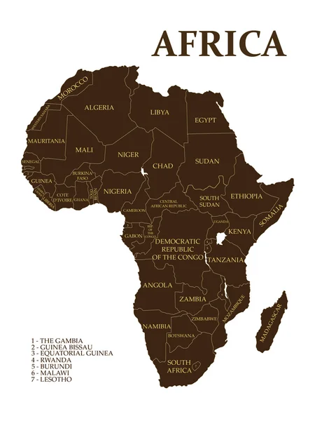 Afrika Haritası — Stok fotoğraf