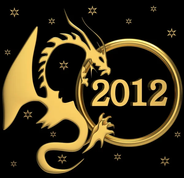 Hintergrund für neues Jahr 2012 — Stockfoto