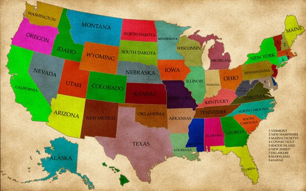 ABD Haritası — Stok fotoğraf
