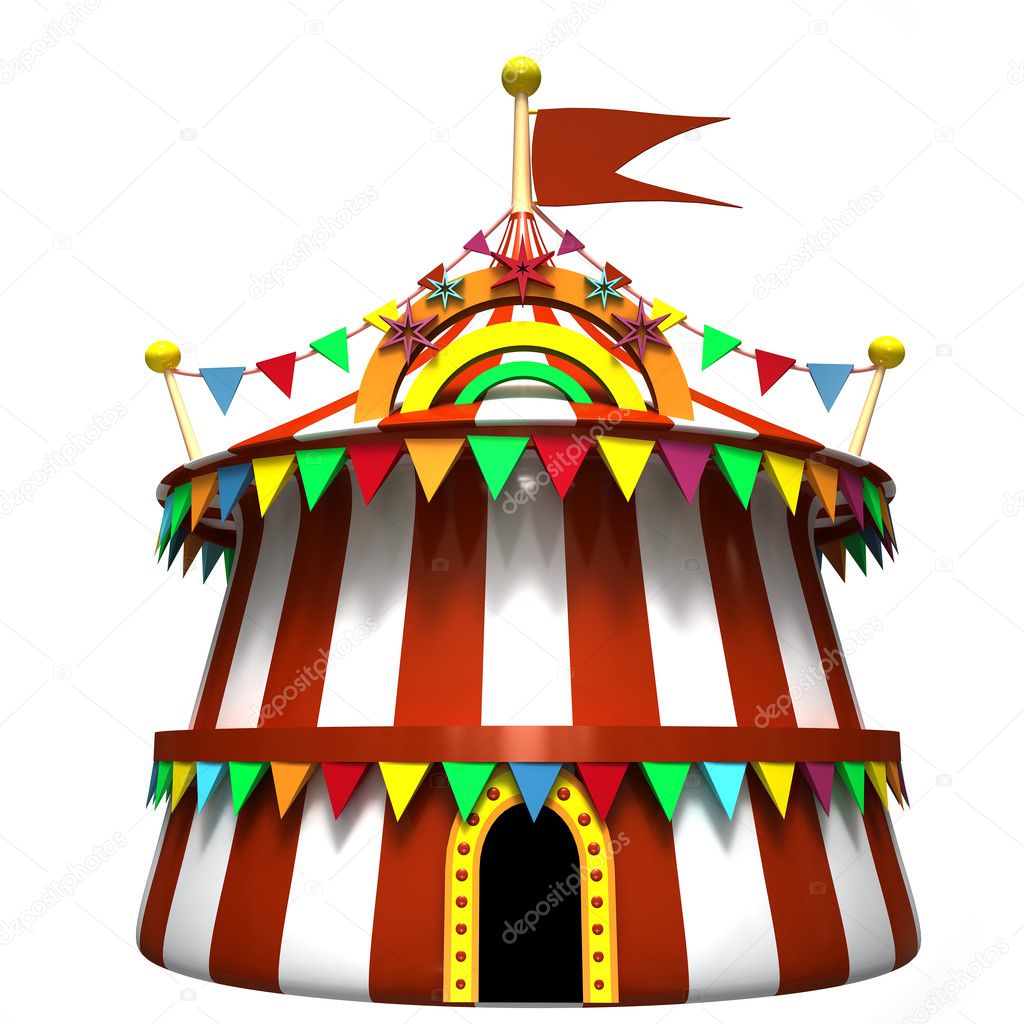 Illustration of a circus tent