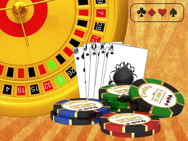 Roulette at the casino — Stock Photo, Image
