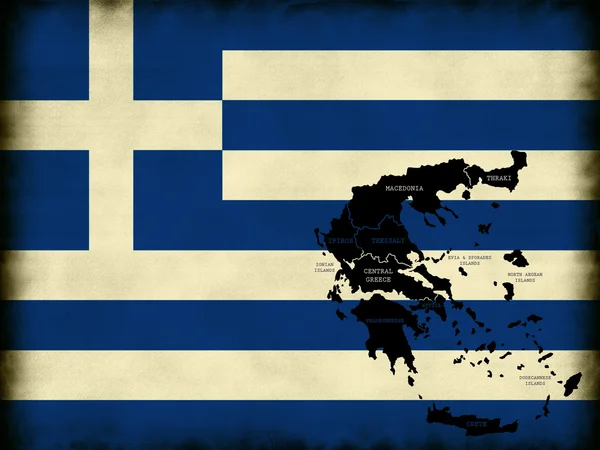Carte de la Grèce — Photo