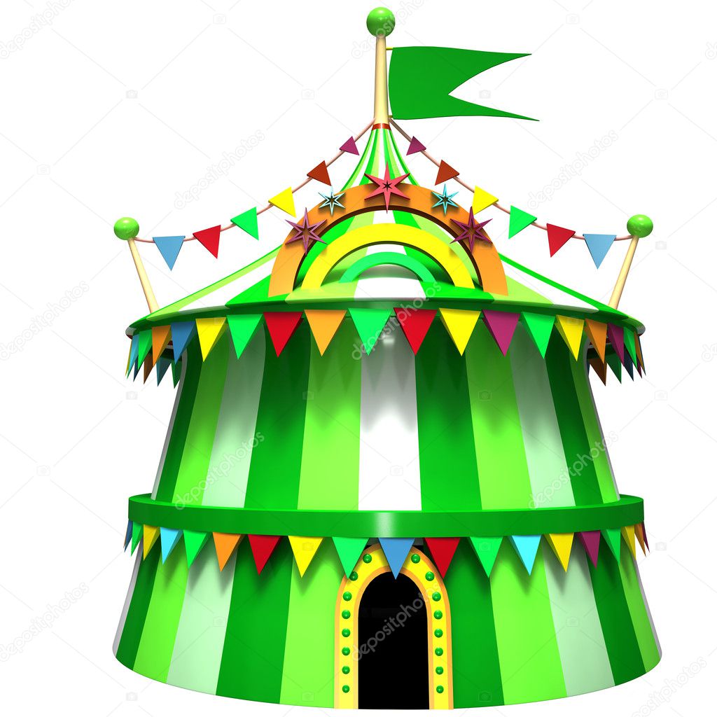 Illustration of a circus tent