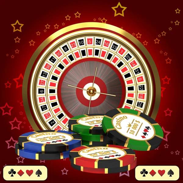 Roulette bij het casino — Stockfoto
