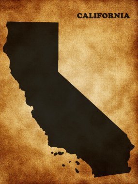 Map the State of California clipart